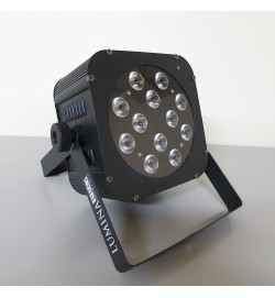 LED 12 Quad RGBW Flat Par Can with IR Remote